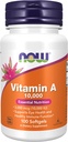 Vitamina A 10000 UI, 100 Sgels by Now Foods (Pachet de 3)