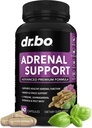 Suport adrenal Cortisol Manager Supliment - Adrenala Oboseală Suplimente pentru femei si barbati cu Adaptogen Natural Ashwagandha Sfântul Basil Rhodiola L Complex Tyrosine Oboseala Cortisol Sănătate - 60 pastile