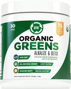 Greens Organic Powder - USDA Organic - Non-GMO - 15 Superfoods - Detox și beneficii de sănătate imună inclusiv Spirulina, Matcha Ceai Verde, și Ashwagandha - 30 Servings