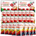 Fructe Smoothie Pouchs Banana Berry- 2 Packs, 24 Pcs Smoothie Masă de înlocuire- USDA Organic Sanatos gustări pentru adulți, Strânge pungi pentru băuturi pentru adulți, alimente moi, Gluten Free Dairy Snacks gratuit