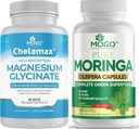 MOGO Pure Magneziu Glicinat şi Moringa Capsule - Superfood + Mai bine Minerale