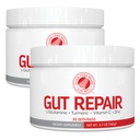 Silver Fern Gut Repair - Digestive Health Supplement Powder - L-glutamine, Curcumin, Zinc & Acid ascorbic (2 Tubs - 60 Servings)