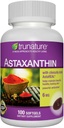 Generic trunatur Astaxantină 6 mg. - Îmbunătățește elasticitatea pielii, umiditatea, textura și ton - 100 Softgels