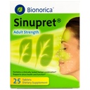 Bionorica Sinupret Adult Concentrație Sinus - Suplimentul de sprijin imun - Toate naturale - Herbal Nasal Passage & Imunitate Boost - 25 comprimate