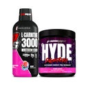 PROSUPPS L-Carnitine 3000 Stimulante Injecții cu lichid gratuit (31 Servings, Berry) și Mr. Hyde Signature Series Pre-Working Energy Pudred Drink (30 Servings, Pixie Dust) Bundle