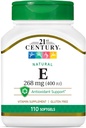 21st Century E 400 I.U. Natural (D-Alpha) Softgels, 110-conte