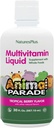 NaturasPlus Animal Parade Sursa de viata Multivitamine lichide pentru copii - Tropical Berry Aroma - 30 fl oz - Intregul supliment alimentar - Vegetarian, Gluten-Free - 60 Serviri