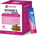 OMOGS Femeii Probiotic,120-Billion-FUs, 18 Strains, cu 3 Prebiotice și extract de afine, Ajutor pentru Booster Immune, Digestive Health, Gut Health și Vaginal Health
