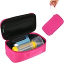 Beautyflier Travel Carrying case for Portable Nebulizator, Inhalator Spacer for Kids and Adulți, Inhaler Holder Astma Carrying Bag with Mesh Pocket for Medicine and Other Essentials, Pink (Numai cauza)