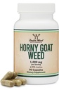 Iarbă de capră excitată pentru bărbați și femei - fără umplutură (Max Putere Std. la 20% Icariins) 1000 mg per Servire, 90 capsule (Male Enhancing Supplement) de lemn dublu