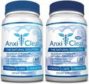 Sănătatea consumatorilor AnxiClear - stimulează starea de spirit, calmează mintea, ridică nivelul de serotonină - 5-HTP, L-tianina - 1 zi + 1 noapte