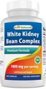 Cel mai bun Naturals White Bean White Complex 1800 mg per Serving- 180 capsule. Fără GMO și fără gluten