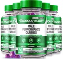 NutraRize (5 Pack) Vitality Gummies viguros, Vitality Vitality Bărbați sporire Gummies, Încredere crescută și vitalitate de rezistență Gummy, Horny Goat Enchantment pentru bărbați Gomitas (300 Gummies)