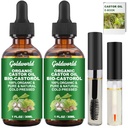 Ulei de Castor Organic și pur rece presat Ser de creștere gene nerafinate, hexane sticla gratuit Lash sticla, cadouri de Crăciun pentru femei Stocare Stuffers
