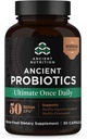 Probiotice nutriţionale antice, Ultimate cu Turmeric, Ginger şi Schinduf, Suporte Funcţii digestive, Reduce Diaree, Constipaţie, Bloating, Superfoods Blend, 50 Miliarde CFU*, 30 Capsule