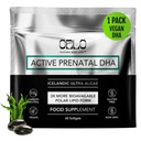 Orlo PRENATAL DHA - Prenatal DHA Omega 3 Supliment - Triple Putere Omega3s - Vegan DHA & EPA - Algae Omega-3 Ulei - Sprijină dezvoltarea creierului în timpul sarcinii și alăptării (60 Mini Softgels)