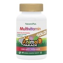 Naturas Plus Animal Parade Sursa de Life Gold Copiilor Multivitamine masticabile - Cherry asortate, Aromă de portocale și struguri - 60 Tablete masticabile - Vegetarian, Gluten-Free - 30 Serviri