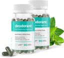 Supliment de deodorizare corp, supliment de deodorant corp, capsule de deodorizare clorofilă, 90 capsule (2)