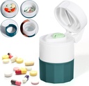 Pill Crusher și Cutter, Pill Grinder pentru pastile mici și vitamine, Pill Crusher Grinder praf fin, 4-in-1 medicament Pulverizator Grinder, Pill Cutter cu magazin de medicamente