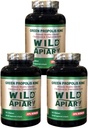 Generic 3 Sticle de Wild Apiary Brazilian Green Bee Propolis regele Softgels legume (120 capace)-Non Alcoolic, Wax gratuit, Sugar Free,