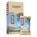 Clif Baruri - Bare de energie - Ciocolata alba Macadamia Nut Arova - Made with Organic Oats - Plant based Food - Vegetarian - Kosher (2,4 Once Proteine Bars, 12 Count) Package May Vary