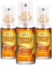 Beelife Propolis Sore Relief Spray - Propolis Spray - suport imunitar natural, ajută la calmarea tusei & uscat, mâncărime gât - fără zahăr - 3-pack