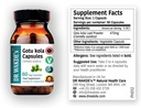 Capsulele Gotu kola (Mandukparni, Centella asciatia, 60 Veg Caps, Suplimentul pe bază de plante, Herb Ayurvedic, All Natural, Vegan)