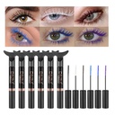 DNM Colorat Mascara pentru gene, Mermaid Colorat Mascara impermeabil,6Pcs/Set,Black,White,Blue,Purple,BrownCharming Cruzimea de lungă durată gratuit și Vegan Voluminous Maskara pentru femei machiaj ochi