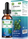 Picături lichide Oregano ulei cu Carvacrol,Vitamina E - 6 Luna ulei de alimentare de picături Oregano Extract de tinctură, Curățenie, Detox, Suport imun, Digestive Gut Health - Pure Vegan Herbal Oregano ulei 2oz