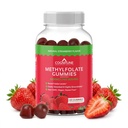 CogniTune Methylfolate Gummies - Ușor de a lua L-metilfolat de înaltă potențial, supliment Folate pentru creier, Heart Health & Imunity, Delicious Strawberry Flavor, Non-GMO, Vegan, Gluten-Free