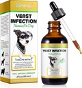Tratamentul infectiei cu Yeast pentru câini, Dog Tratamentul infectiei urechii Dog Tratamentul infectiei urechii pentru mancarime Dog Relief piele, Dog Alergie Ajutor, Dog Infectia urechii- 2 Fl Oz / 60ml