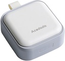 Caz de pilula mici, cutie de pastile drăguț - Acedada Travel Daily Pill Organizator, Portabil Destul de recipient Pilula pentru Pocket Purse, Compact Deținătorul de medicamente pentru vitamine, uleiuri de pește, Suplimente, Alb