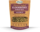 Elderberry Syrup Kit - Suport pentru alergie - Face Approx. 32oz - Vine cu sac de bere - Ingrediente - Elderberberries - Rosehips - Ginger - Nettle - Scorțișoară - Cuișoare - Înțelept