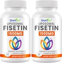 1500mg Fisetin Suplimente - Absorbtie puternica cu livrare lipozomala,98% Fisetin pur,Polyfenol antioxidant pentru imbatranire sanatoasa, non-GMO - 2 flacoane, 120 Softgels pentru adulti