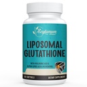 2400 MG Liposomal Glutatione Softgels, Absorbţie maximă, forma activă L-glutatione redusă (GSH), cu acid hialuronic, Resveratrol, Antioxidanţi principali pentru detoxifiere, creier, sistem imunitar, 60 Softgels