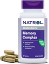 Natrol Memory Complex cu Ginkgo Biloba 120mg și vitamine B, Supliment alimentar pentru sănătate cerebrală și suport de memorie, 60 comprimate, 30 zile de aprovizionare
