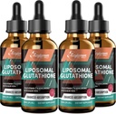 2000MG Picături lichide lipozomale glutatione, absorbţie foarte mare Ultra, detoxifiere naturală, sistem imunitar şi Supprot*, L-glutation, vitamina C şi acid hialuronic, capsule alternative, 8,08 OZ