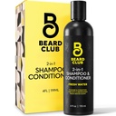 Barbă Club Mens 2 în 1 Set de șampon și balsam - Sulfate gratuit, hidratare, Citrus parfumat pentru îngrijirea părului creț și Scalp uscat