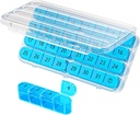 Daviky lunar Pill Organizator 1 timp pe zi, luna Pilula Organizator 30 zi, 31 zi zi zi Pilula caz o dată pe zi, Travel Pill Organizator lunar pentru a deține vitamine, suplimente și medicamente
