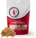 Dairyland American Ginseng Roots Prongs - 4 oz Pack of Wisconsin Ginseng Root - Non-GMO, Gluten Free Whole Ginseng - Utilizați acest supliment de plante în Supă, Ceai, Congee