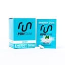 RUN GUM Mint Energy Gum 50mg Caffeine Taurine & B-Vitamina Per Piece, 24 Piese (Pachet de 12), 2 Piese = 1 cafea sau băutură energizantă, Zahar Free, Zero Calorie