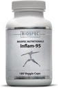 Inflam-95 - extract de rădăcini de ghimbir 2000 mg, extract de rădăcini de curcumină, extract de Boswellia Serrata, extract de frunze de Nettle, bioperină - suport răspuns inflamator sănătos