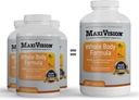 MaxiVision® AREDS 2 Formula întregului corp - AREDS 2 Vitamine ochi w/Lutein și Zeaxantină - pentru suport macular - Suplimente oculare pentru tulpina oculară - 360 capsule Numărare (360 capsule 1 flacon)