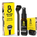 Clubul Barbă Derma Roller, Spray de curățare și de înlocuire cap - Roller barbă cu Spray de curățare și cap de înlocuire