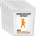 BulkSupplements.com Root Dandelion Extract pulbere - Suplimente vegetale pentru ficat si suport digestiv - Gluten gratuit - 500 mg pe servire, Pachet de 5 (5 Kilograms - 11 lbs)