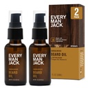 Fiecare om Jack Sandalwood Barbă ulei - Moisturize & Soften Barbă - Relieve Mâncărime și Flakes - Made w / natural derived Ingrediente cum ar fi vitamina E, ulei de Argan, și ulei de Borage - 1 oz - 2 Pack