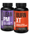 Fabrica Jacked Lean PM Night Time Fat Burner, Sleep Aid Suppressant, & Appetit Suppressant (60 capsule) & Burn-XT Studiat clinic Fat Burner & Weight Loss Supplement (120 capsule)