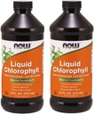 Now Foods Clorofill & Mint, 16 OZ LIQUID (Pachet de 2)