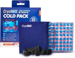 CryoMAX Cold Pack, Reusable, Latex Free, 8 ore de terapie rece, mare, 12" x 12" (1 Conte)