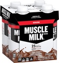 Muscle Lapte Shake proteine autentic, ciocolată, 25g proteine, 11 Fl Oz (Pachet de 4)
